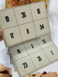 Детская настольная игра "Счетное лото" Росгизместпром 1955г. В сборе. Винтаж. СССР. Картинка 4